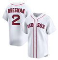 Boston Red Sox #2 Alex Bregman White Puhics 2024 Home Limited Stitched Jersey
