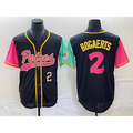 San Diego Padres #2 Xander Bogaerts Number Black Puhics NEW 2023 City Connect Cool Base Stitched Jersey