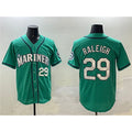 Seattle Mariners #29 Cal Raleigh Aqua Puhics Limited Stitched jersey