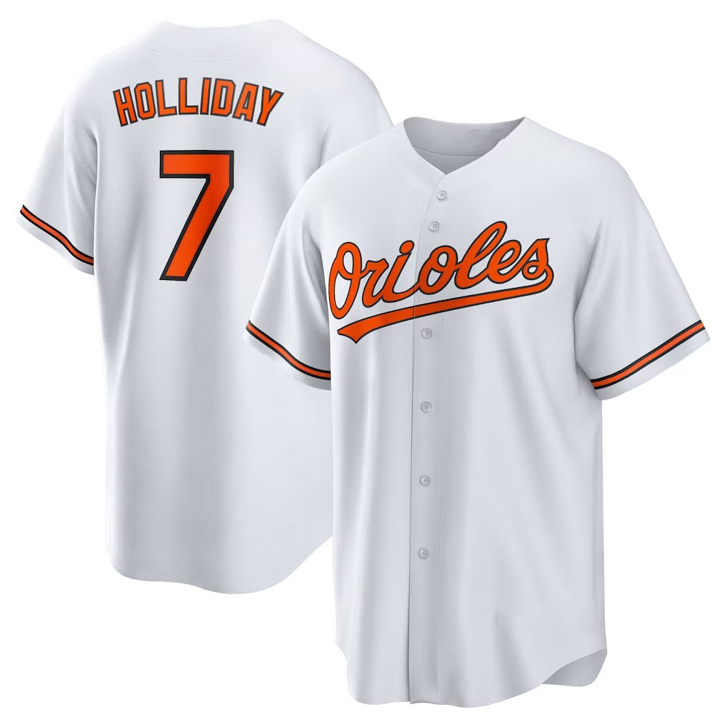 Baltimore Orioles #7 Jackson Holliday White Puhics Home Replica Player Jersey