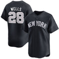 New York Yankees #28 Austin Wells Navy Puhics 2025 Alternate Limited Stitched Jersey