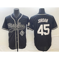 Chicago White Sox #45 Michael Jordan Black Puhics Cool Base Stitched Jersey