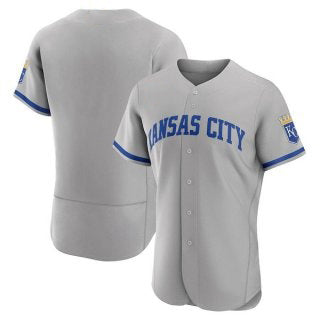Kansas City Royals Blank Grey Puhics Flex Base Stitched Jersey