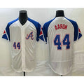 Atlanta Braves #44 Hank Aaron Number White Puhics 2023 City Connect Flex Base Stitched Jersey