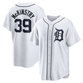 Detroit Tigers #39 Zach McKinstry White Puhics Home Replica Jersey