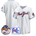 New York Mets Blank White Puhics 2025 Spring Training Stitched Jersey