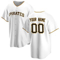 Custom Pittsburgh Pirates White Puhics Home Replica Jersey