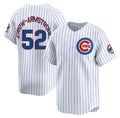 Chicago Cubs #52 Pete Crow-Armstrong White Puhics Home Limited Stitched Jersey