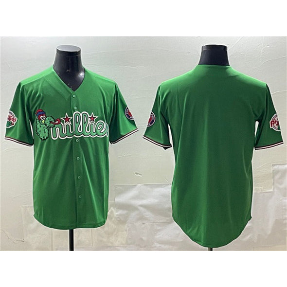 Philadelphia Phillies Blank Green Puhics Phanatic Limited Stitched Jersey 2