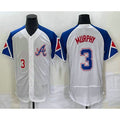 Atlanta Braves #3 Dale Murphy Number White Puhics 2023 City Connect Flex Base Stitched Jersey 2