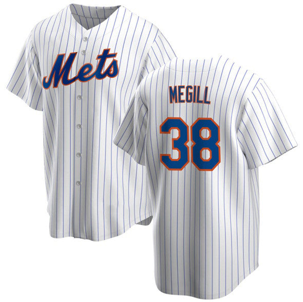 New York Mets #38 Tylor Megill White Puhics Cool Base Stitched Jersey