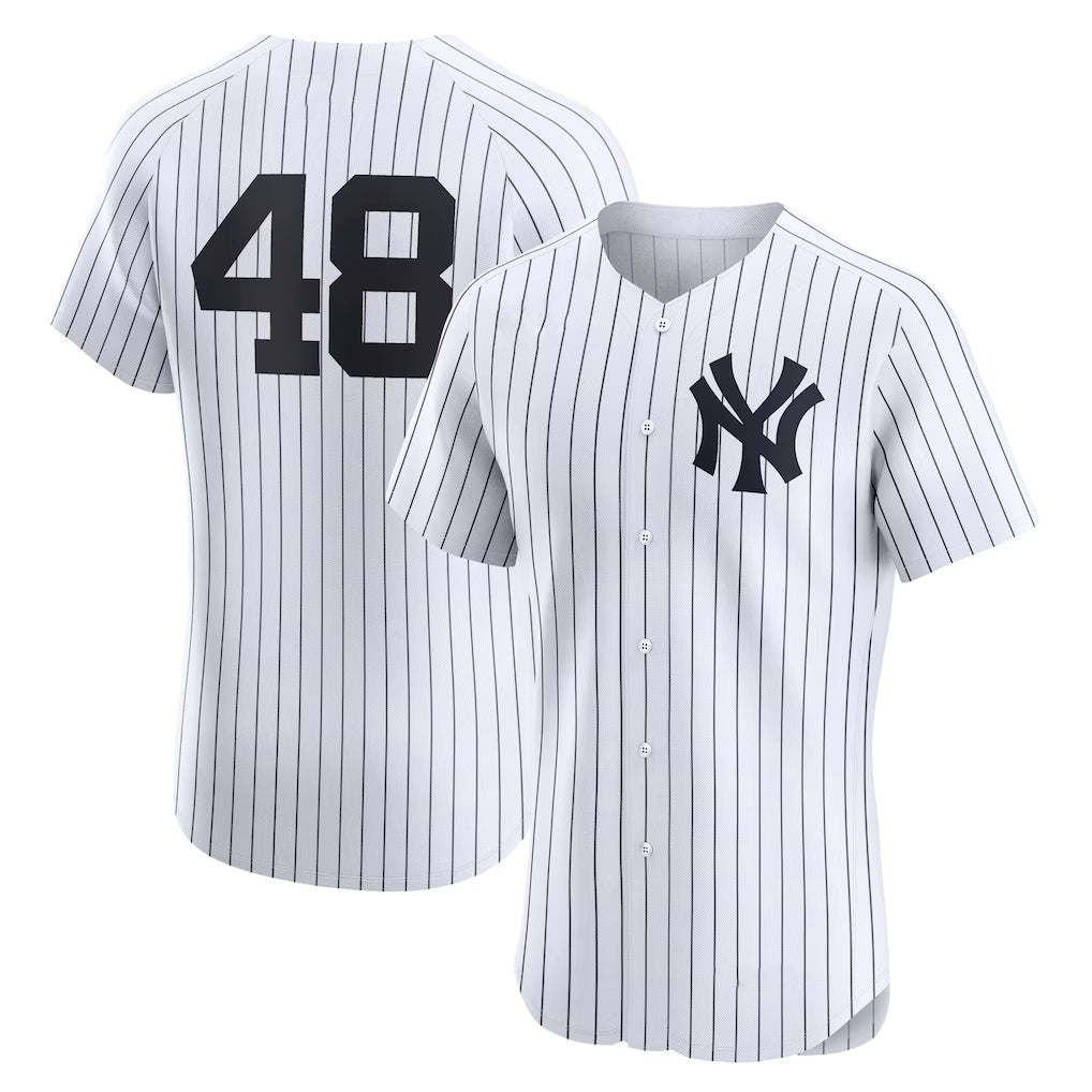 New York Yankees #48 Paul Goldschmidt White Puhics Home Elite Player Jersey
