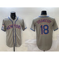 New York Mets #18 Darryl Strawberry Grey Puhics 2025 Spring Training Cool Base Stitched Jersey
