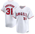 Los Angeles Angels #31 Tyler Anderson White Puhics Home Limited Stitched Jersey