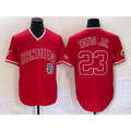 San Diego Padres #23 Fernando Tatis Jr Red Puhics NEW 2023 Cool Base Stitched Jersey
