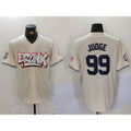 New York Yankees #99 Aaron Judge Cream Puhics Limited Stitched Jersey 2
