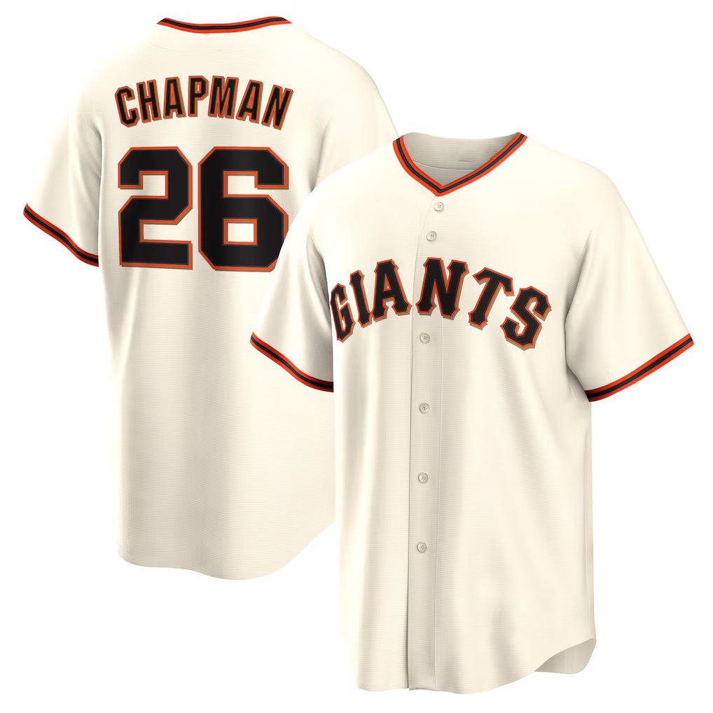 San Francisco Giants #26 Matt Chapman Cream Puhics Home Replica Jersey