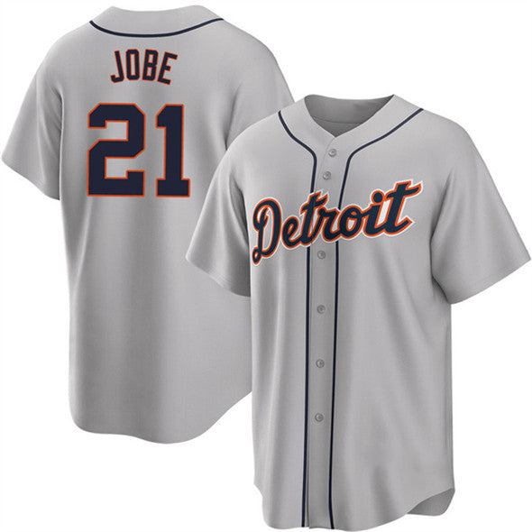 Detroit Tigers #21 Jackson Jobe Gray Puhics Cool Base Stitched Jersey