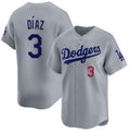 Los Angeles Dodgers #3 Edwin D¨ªaz Royal Puhics Limited Stitched Jersey
