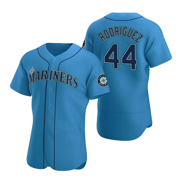 Seattle Mariners #44 Julio Rodr¨ªguez Royal Puhics Flex Base Stitched Jersey