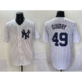 New York Yankees #49 Ron Guidry White Puhics Cool Base Stitched Jersey