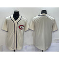 Chicago Cubs Blank Cream Puhics Turn Back the Clock Stitched Cooperstown Collection Jersey