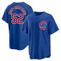 Chicago Cubs #52 Pete Crow-Armstrong Blue Puhics 2024 Cool Base Stitched Jersey