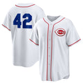 Cincinnati Reds #42 Jackie Robinson White Puhics Home 2025 Day Replica Jersey