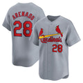 St. Louis Cardinals #28 Nolan Arenado Gray Puhics Away Limited Player Jersey