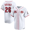 Cincinnati Reds #26 Chase Burns White Puhics Home Limited Stitched Jersey
