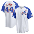Atlanta Braves #44 Hank Aaron White Puhics 2023 City Connect Cool Base Stitched Jersey