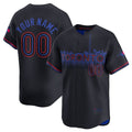 Custom Toronto Blue Jays Active Player Black Puhics 2024 City Connect Limited Stitched Jersey