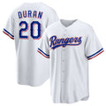 Texas Rangers #20 Ezequiel Duran White Puhics Home Replica Jersey