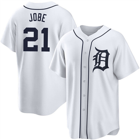 Detroit Tigers #21 Jackson Jobe White Puhics Cool Base Stitched Jersey