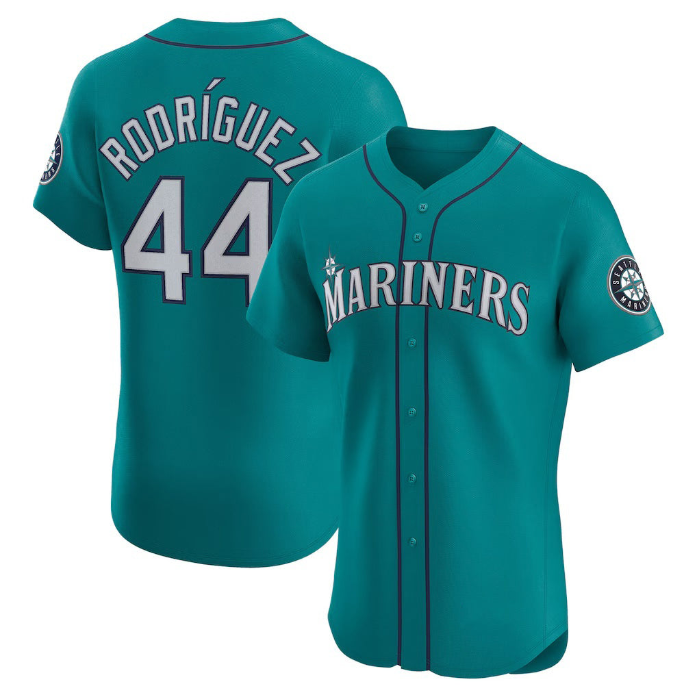 Seattle Mariners #44 Julio Rodr¨ªguez Teal Puhics Alternate Elite Jersey