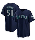 Seattle Mariners #51 Ichiro Suzuki Navy Puhics Cool Base Stitched Jersey