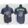Tampa Bay Rays #18 Shane McClanahan Number Charcoal Puhics 2024 City Connect Limited Stitched Jerseys