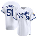 Kansas City Royals #51 Brady Singer White Puhics 2024 Home Stitched Jersey