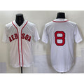 Boston Red Sox #8 Carl Yastrzemski White Puhics Cool Base Stitched Jersey