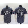 New York Mets #39 Edwin Diaz Gray Puhics 2024 City Connect Cool Base Jersey 2