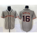 San Francisco Giants #16 Rafael Devers Gray Puhics Cool Base Stitched Jersey