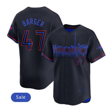 Toronto Blue Jays #47 Addison Barger Black Puhics City Connect Limited Jersey