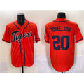 Detroit Tigers #20 Spencer Torkelson Orange Puhics With Patch Cool Base Stitched Jersey