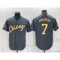 Chicago White Sox #7 Tim Anderson Grey Puhics 2022 All Star Stitched Cool Base Jersey