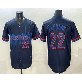 Toronto Blue Jays #22 Ernie Clement Black Puhics City Limited Jersey