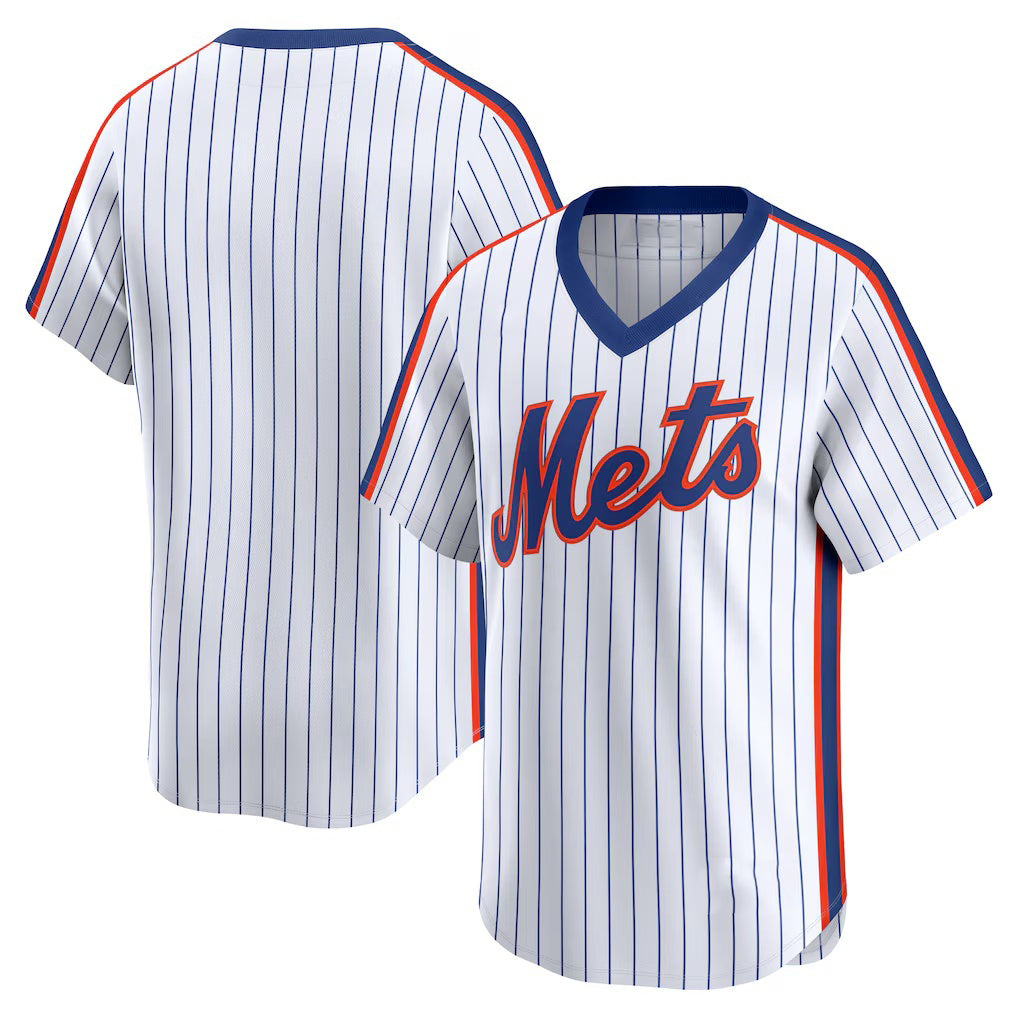 New York Mets White Puhics Throwback Cooperstown Collection Limited Jersey