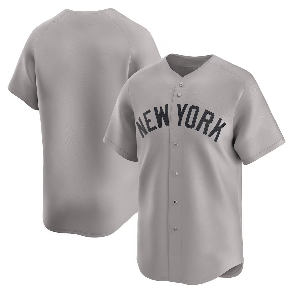New York Yankees Gray Puhics Road Limited Jersey