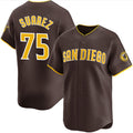 San Diego Padres #75 Robert Suarez Brown Puhics 2024 Away Limited Stitched Jersey