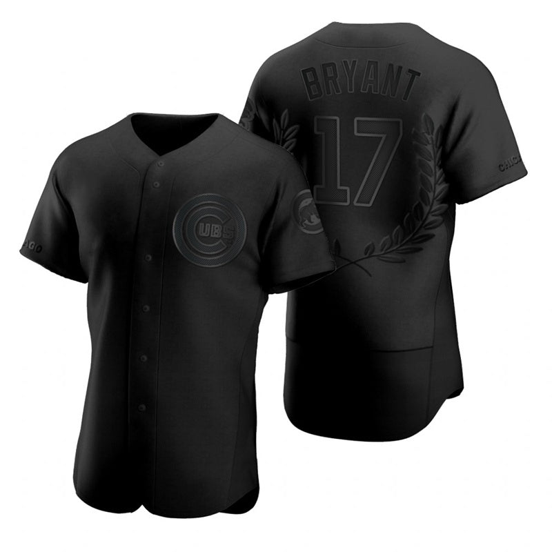 Chicago Cubs #17 Kris Bryant Black Puhics Flexbase Fashion Jersey