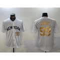 New York Yankees #99 Aaron Judge White Puhics Pinstripe Fashion Cool Base Jerseys